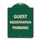 Signmission Guest Registration Parking Heavy-Gauge Aluminum Architectural Sign, 24" x 18", G-1824-23923 A-DES-G-1824-23923 - alternate 1